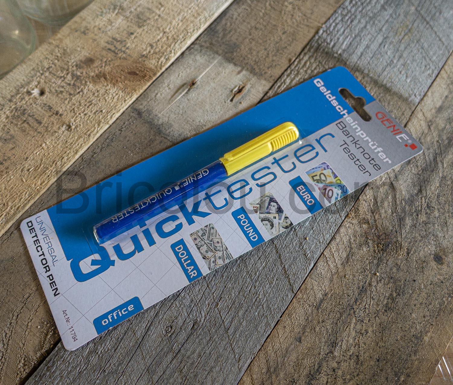 Genie Quicktester Stylo detecteur de faux billets blister Genie Quicktester Stylo détecteur de faux billets blister