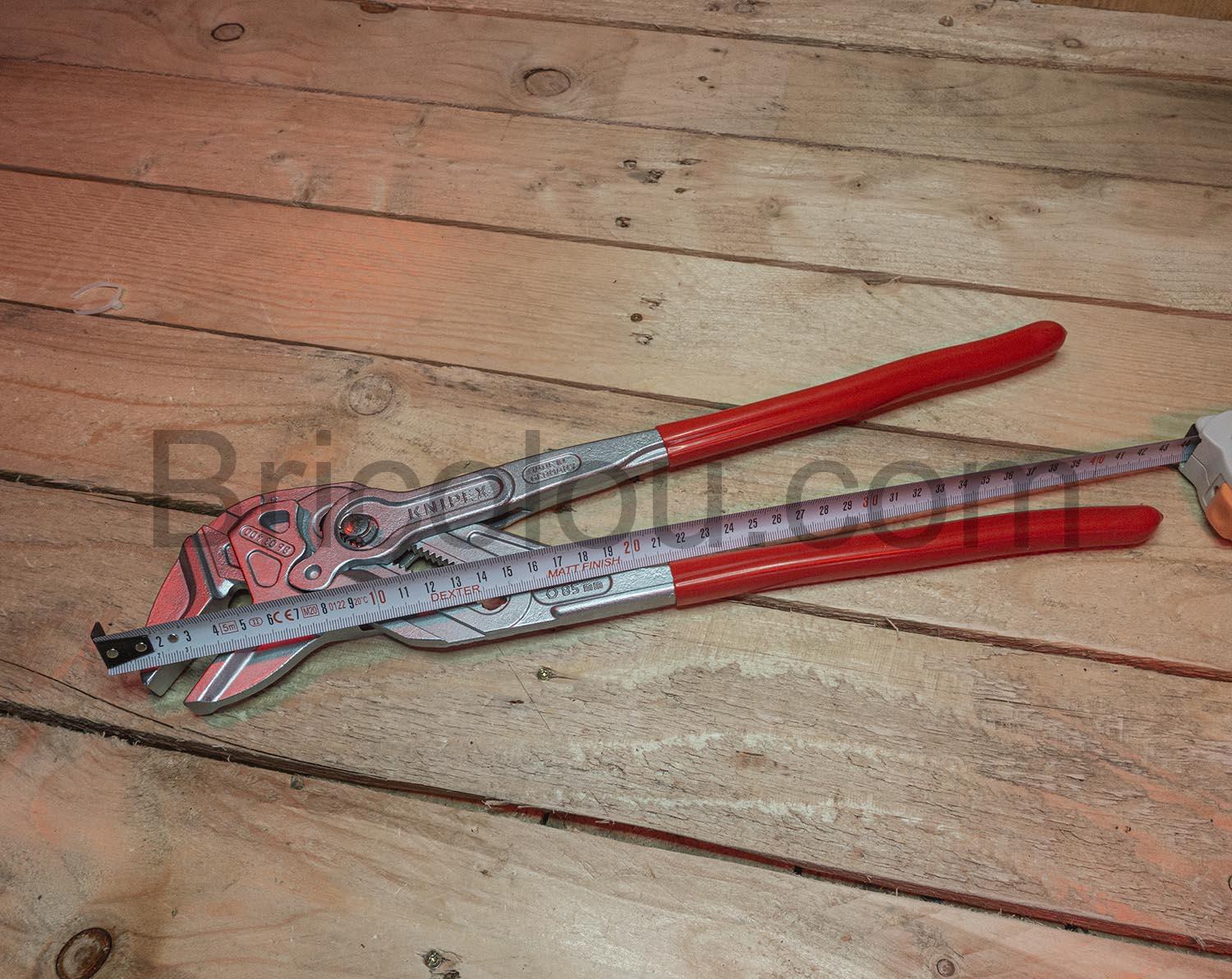 KNIPEX Pince cle XL pince cle 85mm 86 03 400 dimension KNIPEX Pince-clé XL pince clé 85mm 86 03 400 dimension