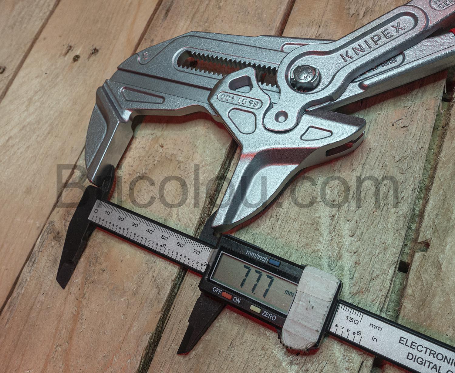 KNIPEX Pince cle XL pince cle 85mm 86 03 400 ouverture serrage KNIPEX Pince-clé XL pince clé 85mm 86 03 400 ouverture serrage