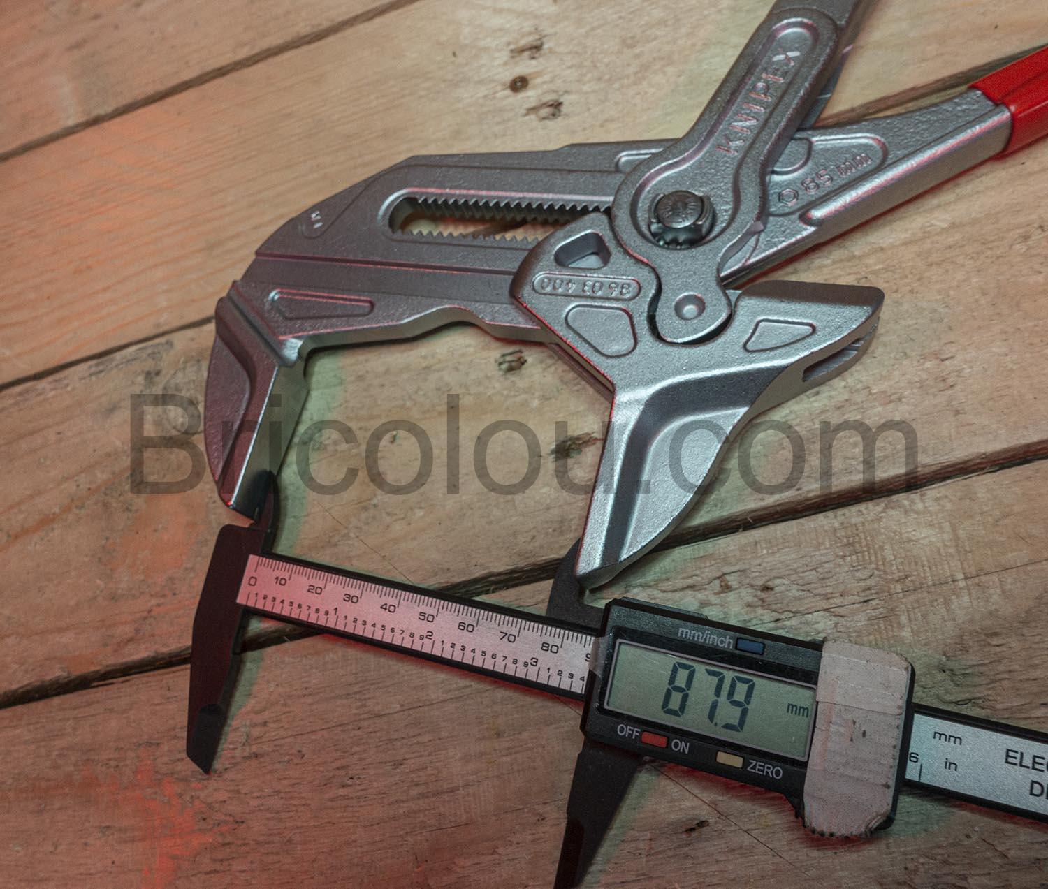 KNIPEX Pince cle XL pince cle 85mm 86 03 400 ouverture KNIPEX Pince-clé XL pince clé 85mm 86 03 400 ouverture