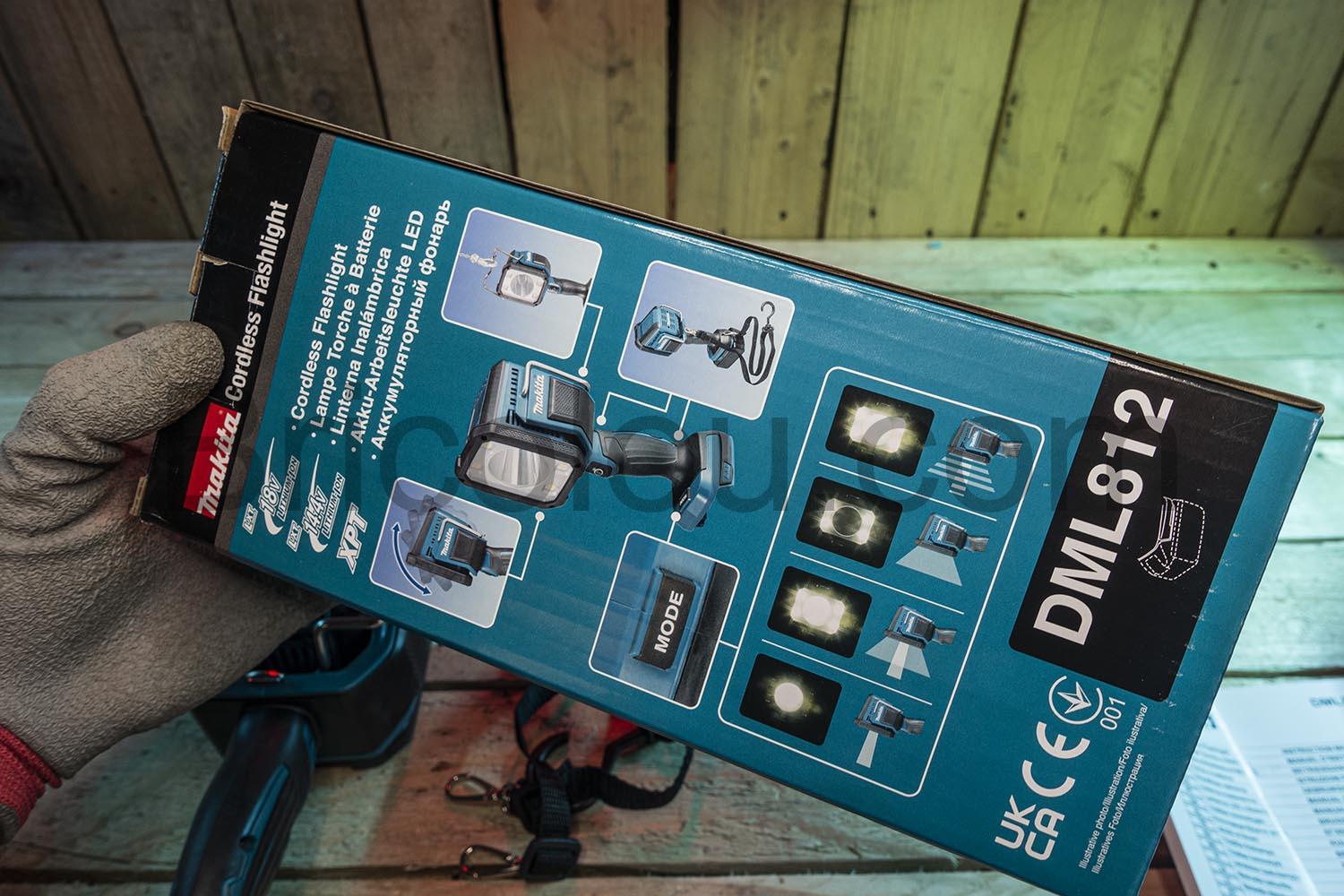 Makita LED Lampe de chantier 18V LXT DML812 boite Makita LED Lampe de chantier 18V LXT DML812 boite