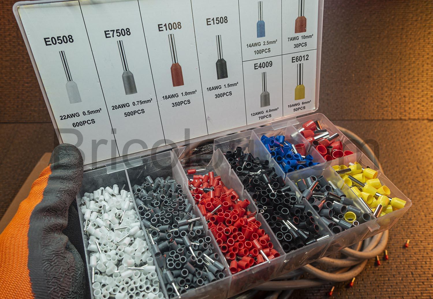 Outil de Sertissage avec 2000 Cosses Embouts HSC8 6 4 A Outil de Sertissage avec 2000 Cosses Embouts HSC8 6-4 A