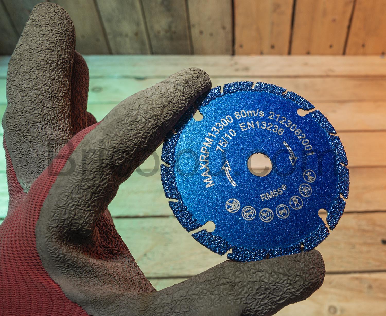 PRODIAMANT Disque tronconner diamante Titanit 75 mm x 10 mm Multicut RM55 PRODIAMANT Disque tronçonner diamanté Titanit 75 mm x 10 mm Multicut RM55