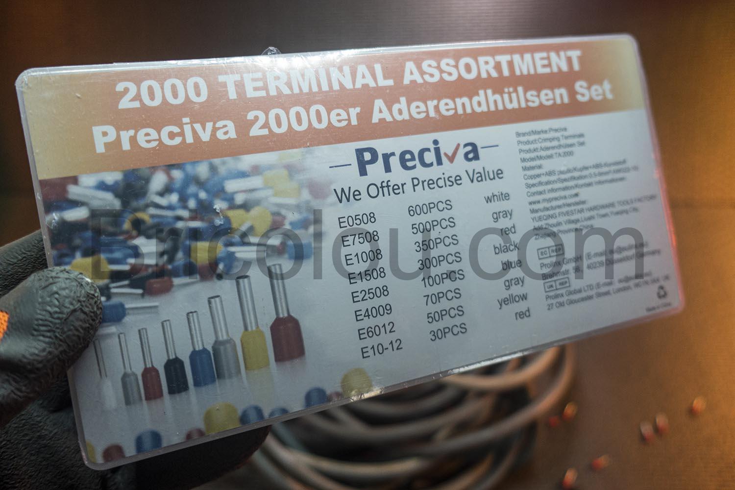 Pince a Sertir Preciva Outil de Sertissage Embouts HSC8 6 4 A Pince à Sertir Preciva Outil de Sertissage Embouts HSC8 6-4 A
