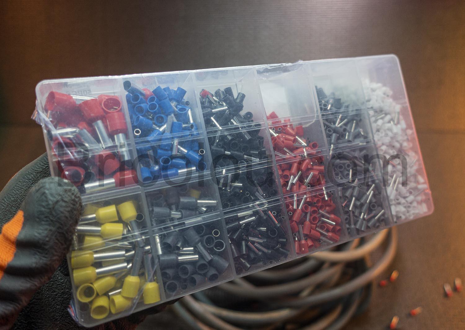 Pince a Sertir Preciva Outil de Sertissage avec 2000 Cosses Embouts 6 4 A Pince à Sertir Preciva Outil de Sertissage avec 2000 Cosses Embouts 6-4 A