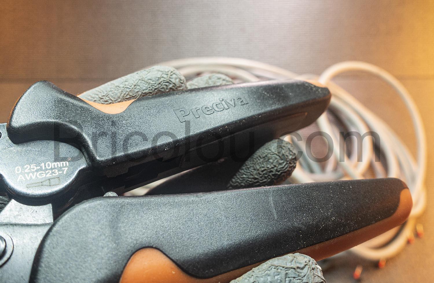 Pince a Sertir Preciva Sertissage avec 2000 Cosses Embouts HSC8 6 4 A Pince à Sertir Preciva Sertissage avec 2000 Cosses Embouts HSC8 6-4 A