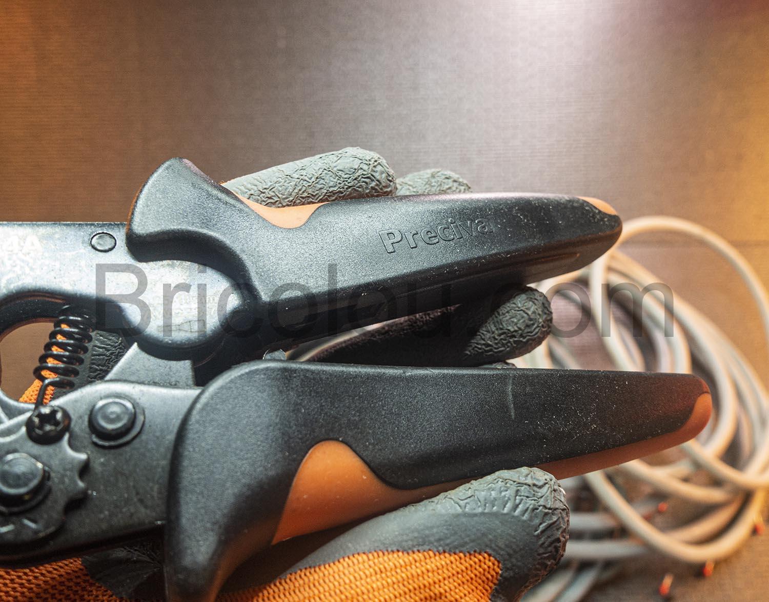 Pince a Sertir Preciva de Sertissage avec 2000 Cosses Embouts HSC8 6 4 A Pince à Sertir Preciva de Sertissage avec 2000 Cosses Embouts HSC8 6-4 A