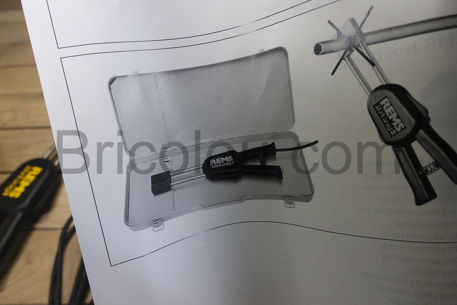 Pince a souder electrique Hot Dog 2 28 mm Rems tuyau cuivre chauffante boite metal Pince à souder électrique Hot Dog 2 28 mm Rems tuyau cuivre chauffante boite métal