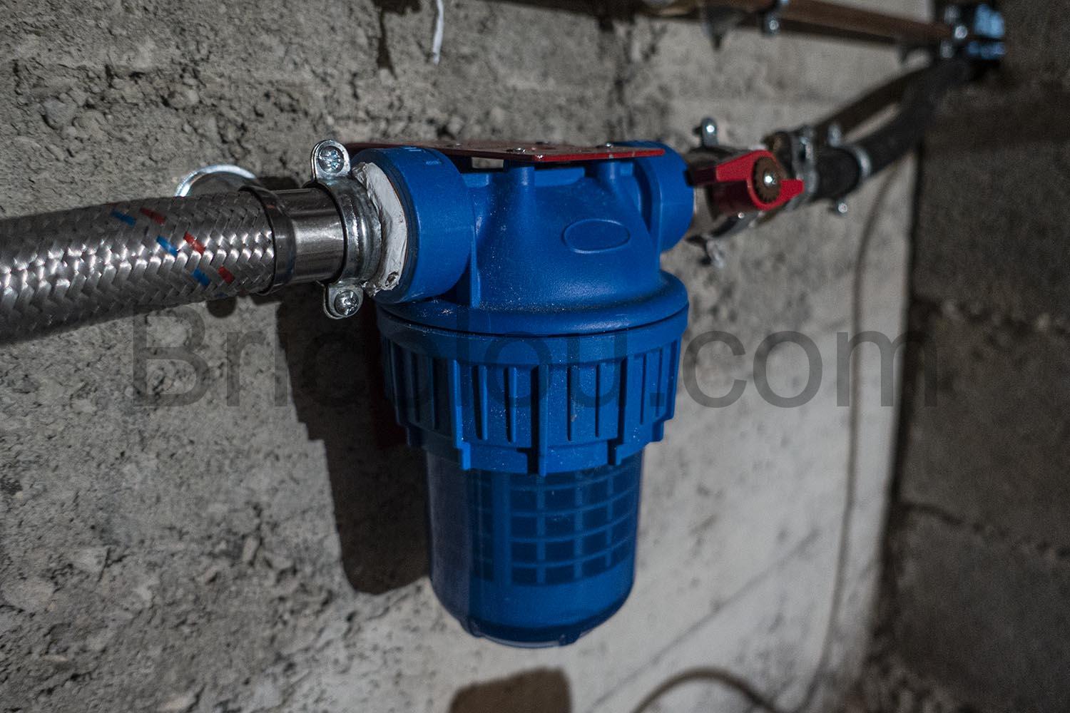 Ribiland Ribimex 05420 Filtre a Eau boue Bleu cartouche fixation mur Ribiland Ribimex 05420 Filtre à Eau boue Bleu cartouche fixation mur