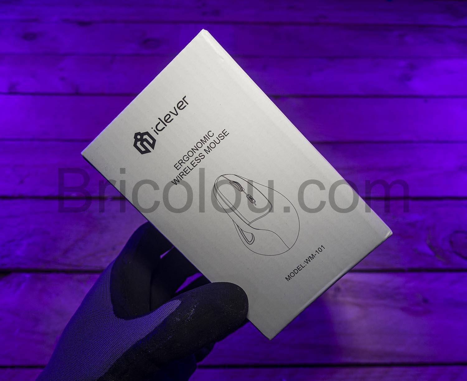 iClever souris ergonomique verticale sans fil WM 101 boite iClever souris ergonomique verticale sans fil WM-101 boite