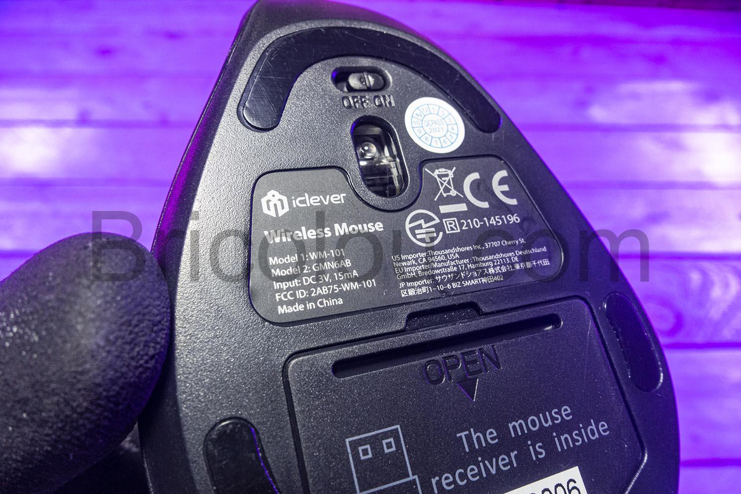 iClever souris ergonomique verticale sans fil WM 101 bouton iClever souris ergonomique verticale sans fil WM-101 bouton