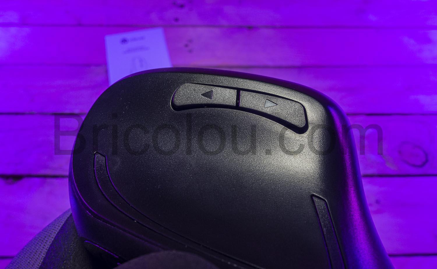 iClever souris ergonomique verticale sans fil WM 101 cote iClever souris ergonomique verticale sans fil WM-101 coté
