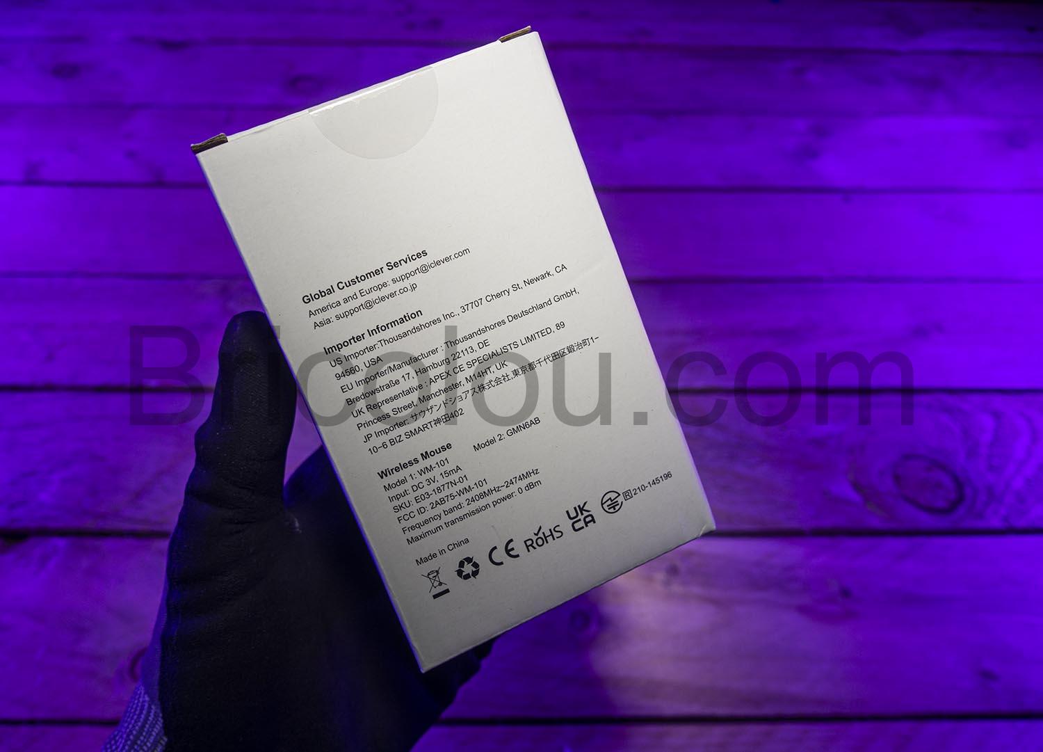 iClever souris ergonomique verticale sans fil WM 101 specifications iClever souris ergonomique verticale sans fil WM-101 spécifications