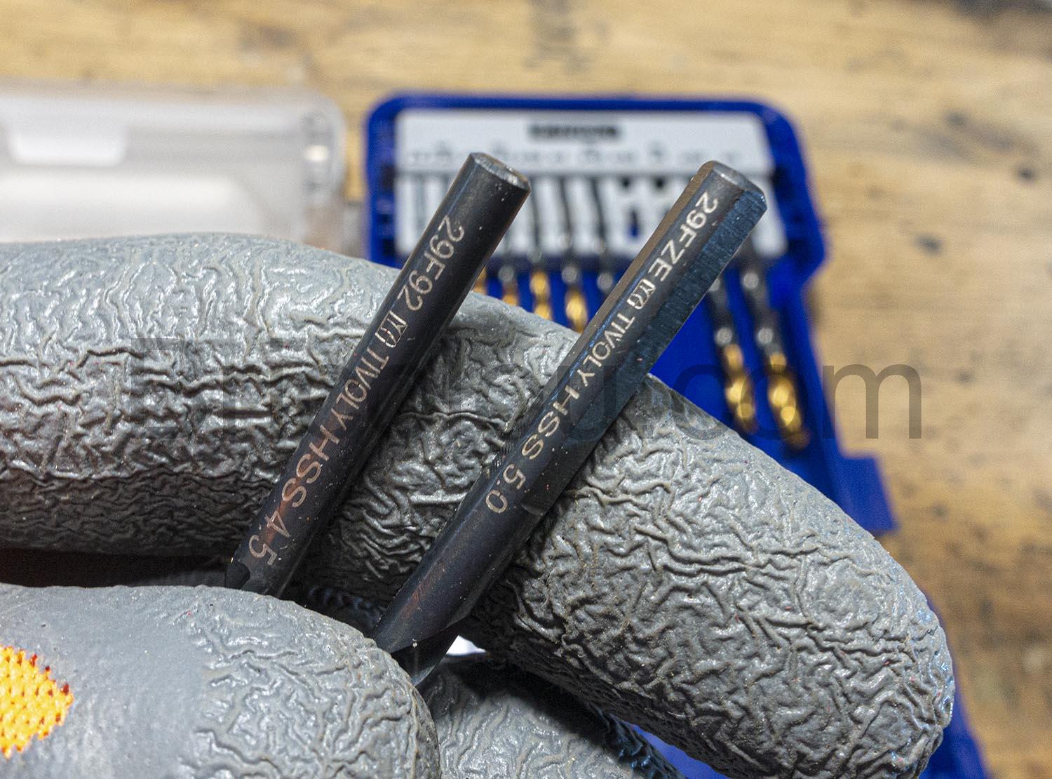 Coffret 19 forets metal HSS Tivoly titane marquage Coffret 19 forets métal HSS Tivoly titane marquage