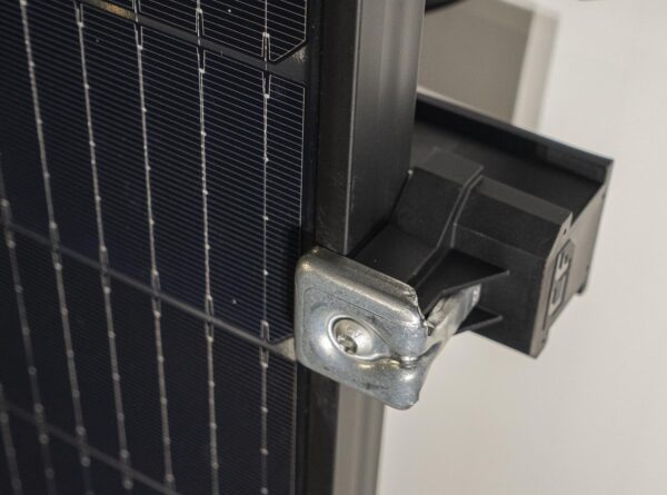 Collier de serrage universel gris Esdec ClickFit EVO Pince module panneau solaire