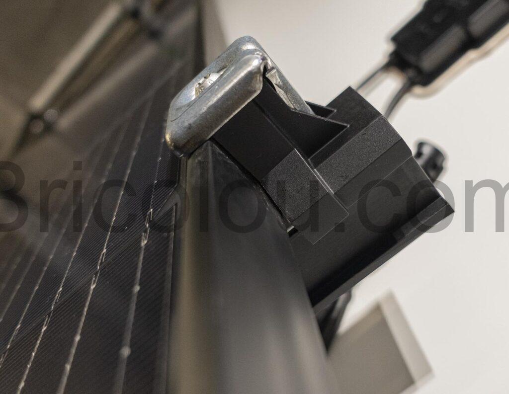 Collier de serrage universel gris Esdec ClickFit EVO Pince module photovoltaique