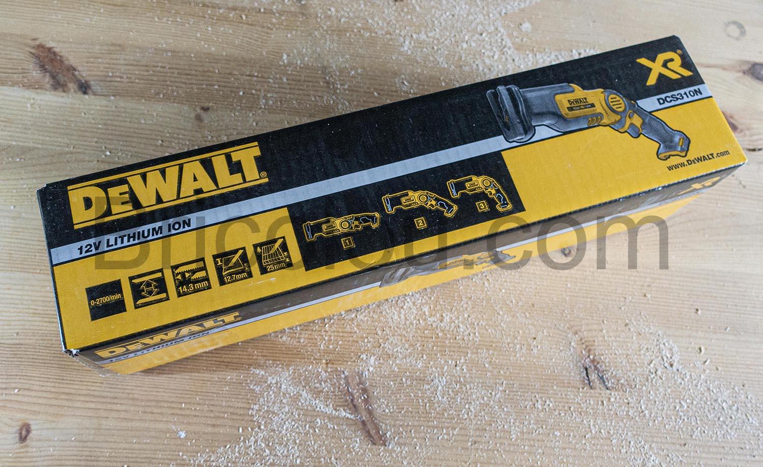DeWalt DCS310N XJ Scie sabre Sans fil batterie 108 V boite DeWalt DCS310N-XJ Scie sabre Sans fil batterie 10,8 V boite