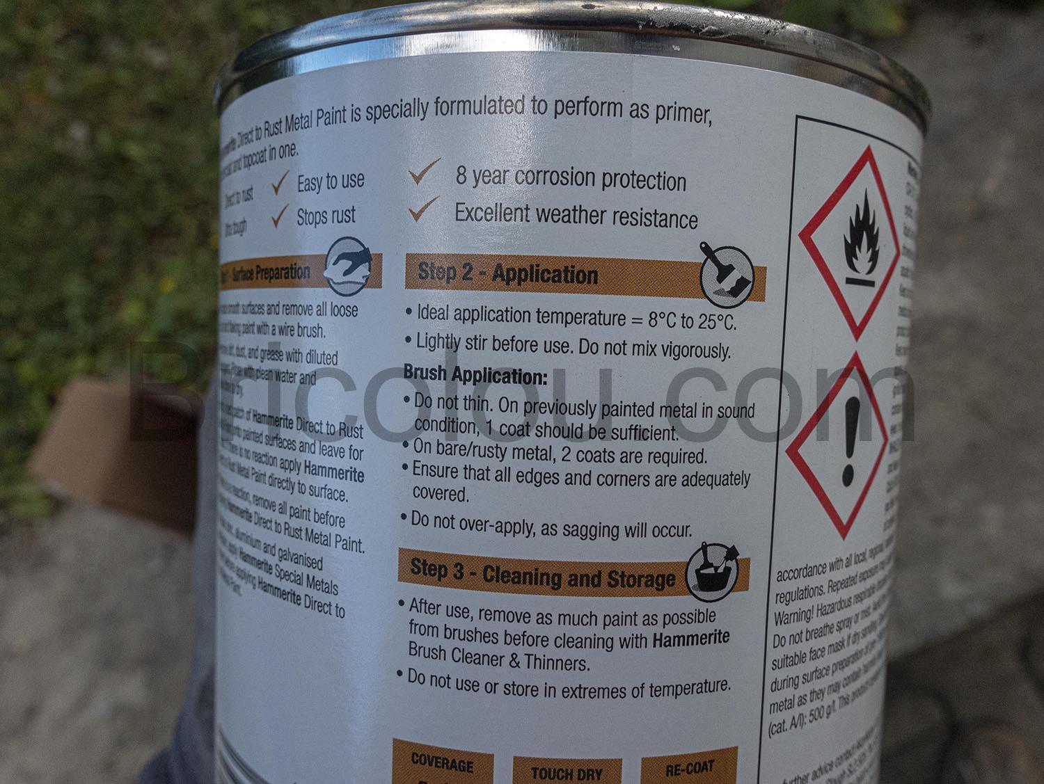 Hammerite 5158236 Metal Peinture argent martele pot Hammerite 5158236 Métal Peinture argent martelé pot