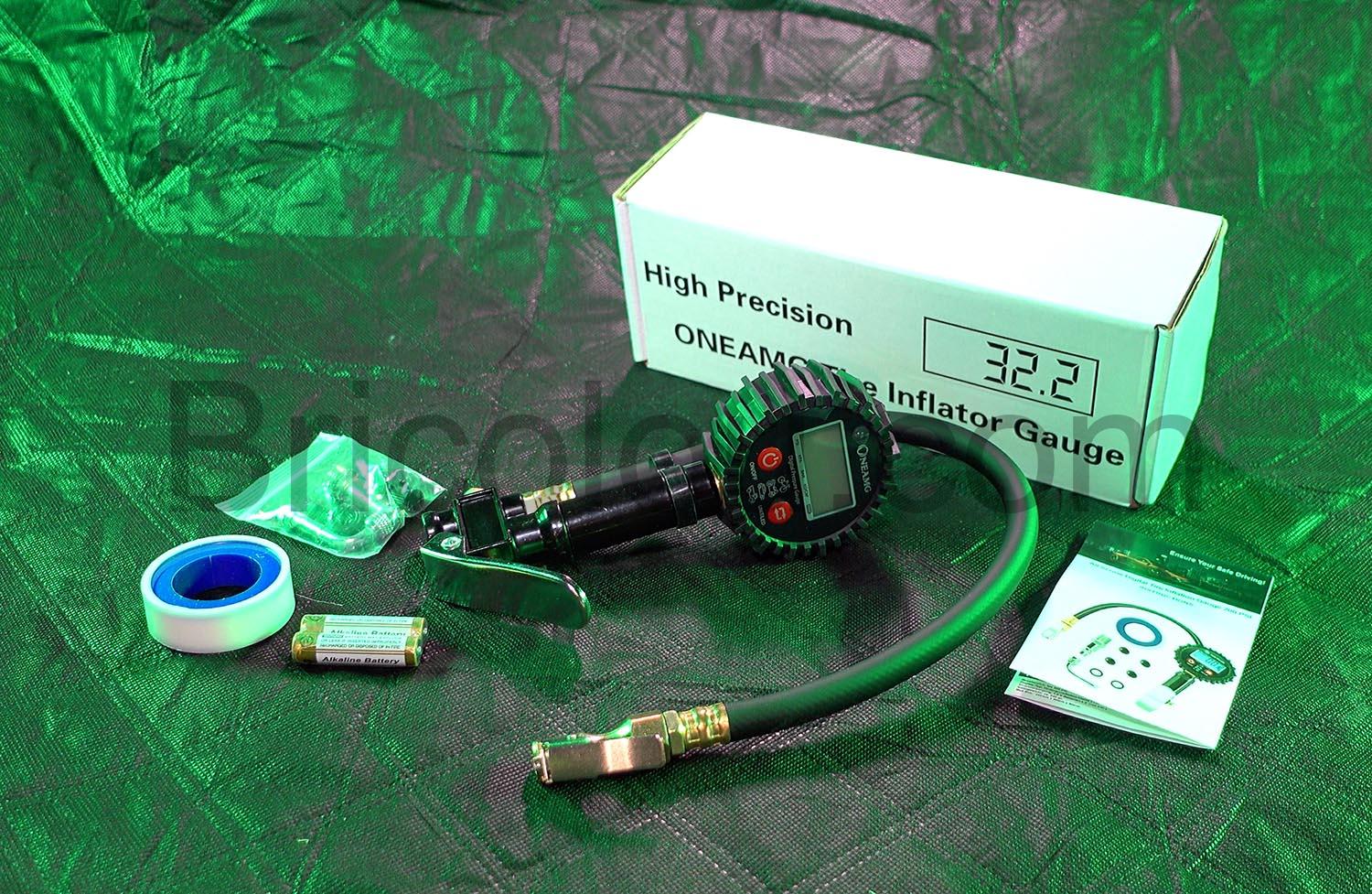 Manometre Numerique Digital Jauge Pression Pistolet Gonflage Pneu OneAmg Manomètre Numérique Digital Jauge Pression Pistolet Gonflage Pneu OneAmg