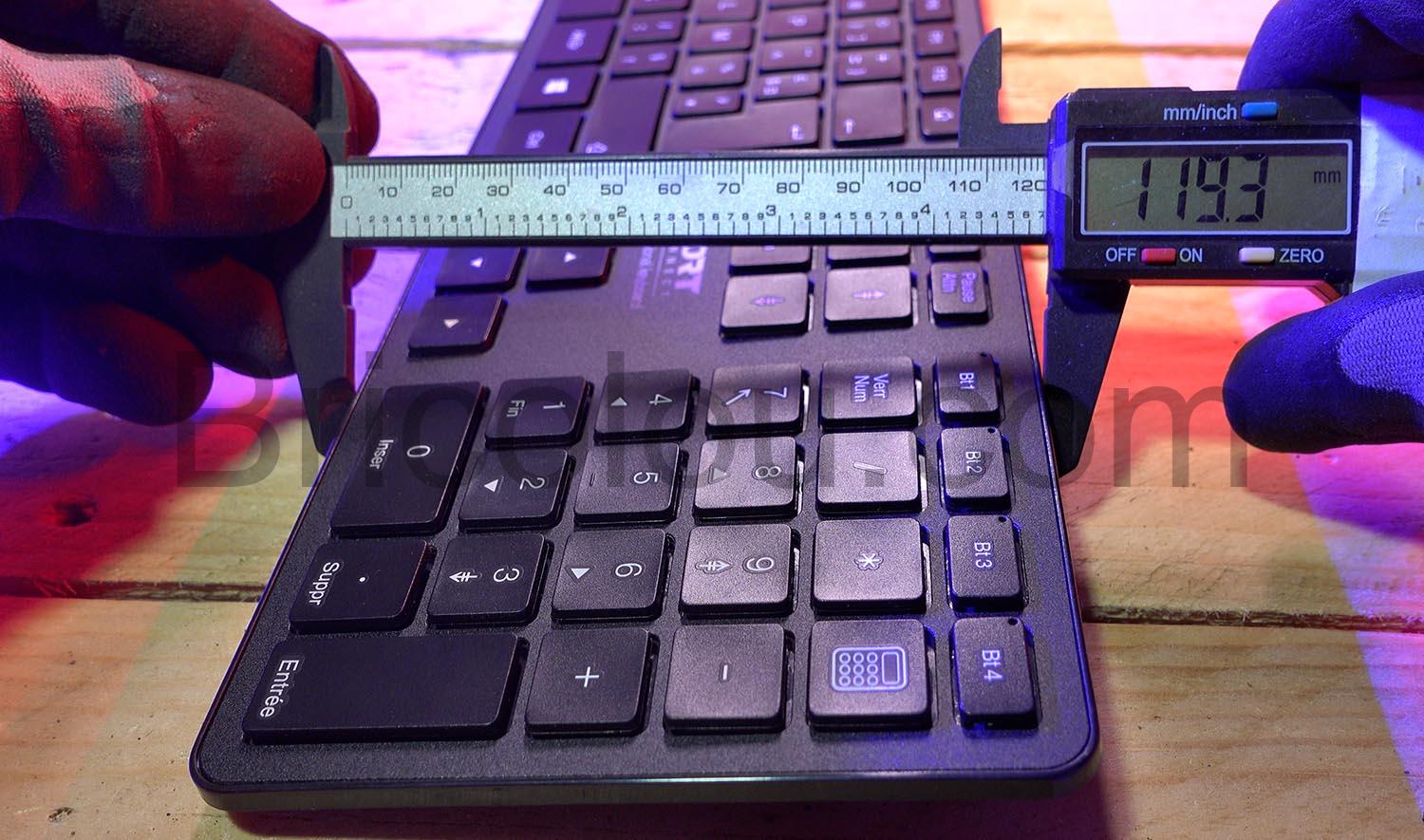 PORT CONNECT Clavier sans fil Wireless Bluetooth 5.0 hauteur PORT CONNECT Clavier sans fil Wireless Bluetooth 5.0 hauteur