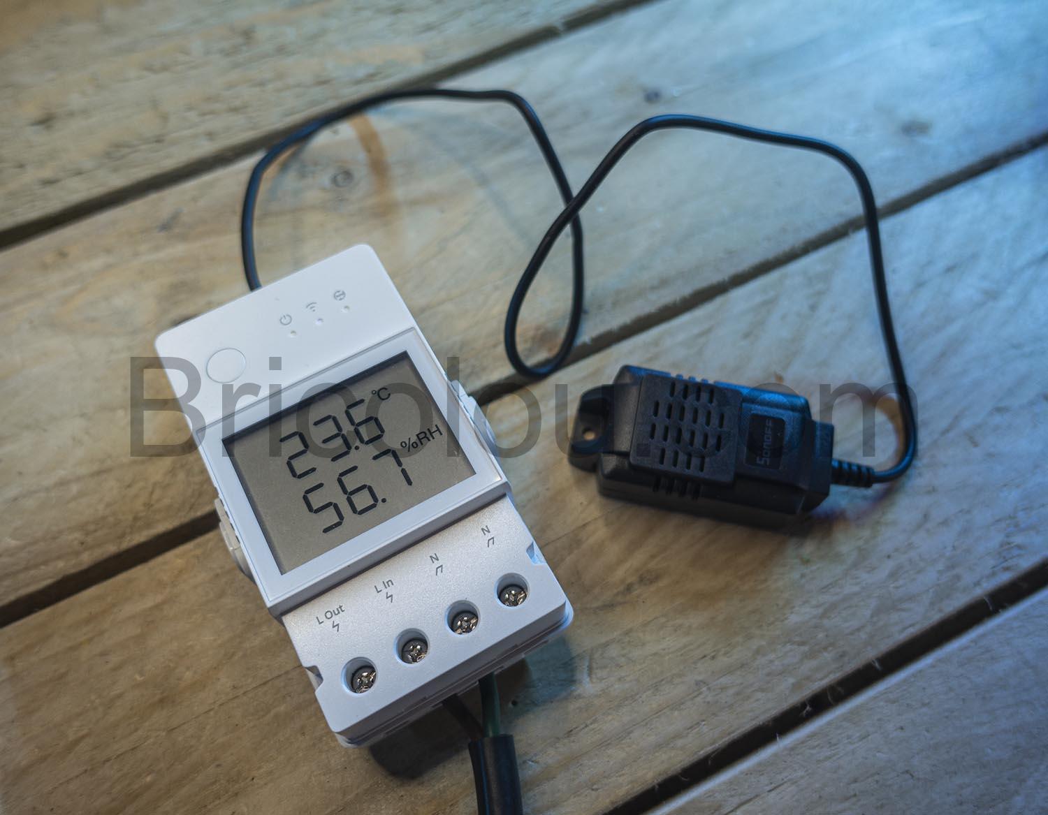 Capteur de température et d'humidité Wi-Fi intelligent 20 ampères- THR320D  – SONOFF