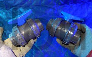 Vannes Interplast 40mm a coller double union demontable 4cm 40 mm PN16 PVC Vannes Interplast 40mm à coller double union démontable 4cm 40 mm PN16 PVC