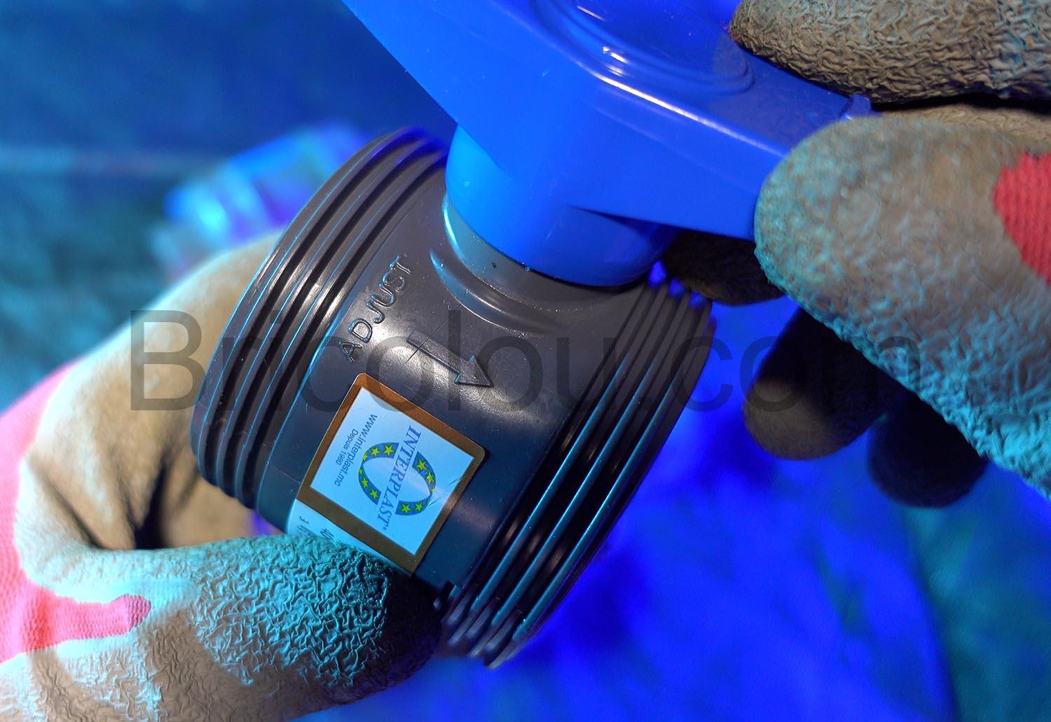 Vannes Interplast 40mm a coller double union demontable 4cm 40 mm PN16 PVC sens Vannes Interplast 40mm à coller double union démontable 4cm 40 mm PN16 PVC sens