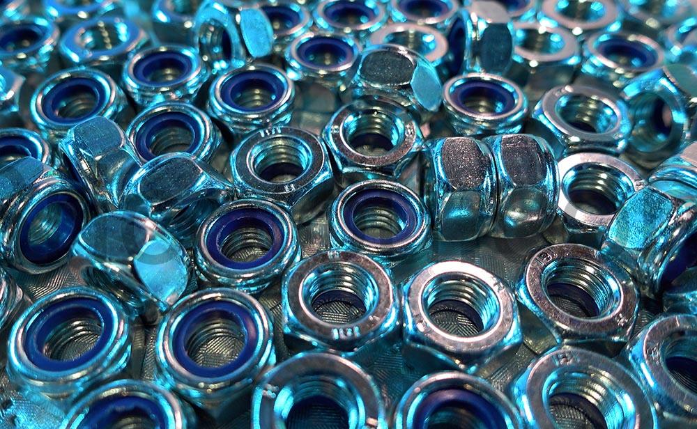 Boulon M10 Auto Freine DIN 985 Ecrou blocag cage Acier Rebadis metal Boulon M10 Auto-Freiné DIN 985 Écrou blocag cage Acier Rebadis métal