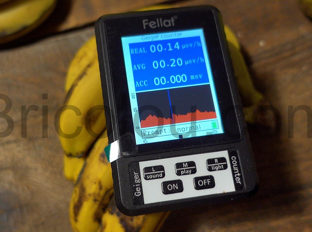Compteur Geiger FELLAT Detecteur de radiations Rayonnement Nucleaire XR1 Moniteur Sievert banane 1 Compteur Geiger FELLAT Détecteur de radiations Rayonnement Nucléaire XR1 Moniteur Sievert banane