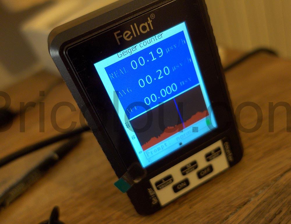 Compteur Geiger FELLAT Detecteur de radiations Rayonnement Nucleaire XR1 Moniteur Sievert graphique 1 Compteur Geiger FELLAT Détecteur de radiations Rayonnement Nucléaire XR1 Moniteur Sievert graphique