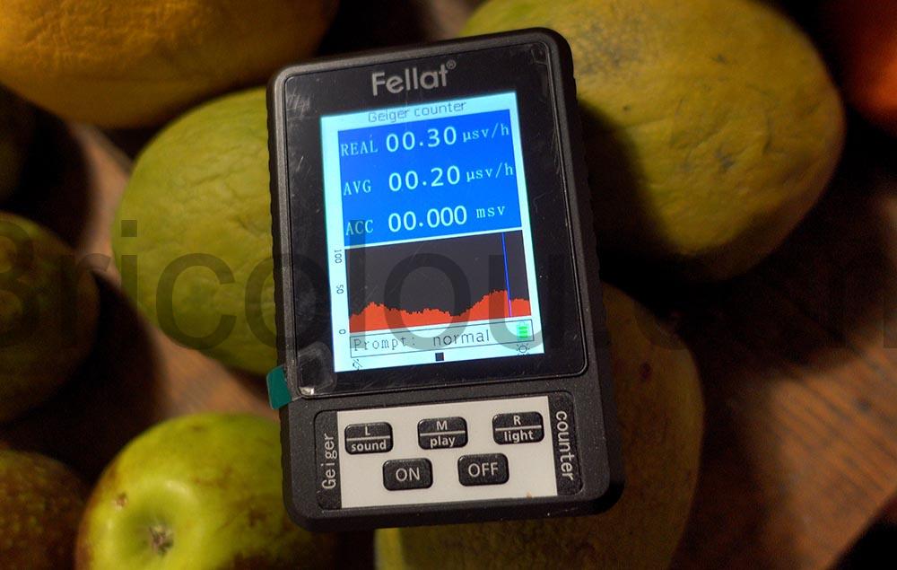 Compteur Geiger FELLAT Detecteur de radiations Rayonnement Nucleaire XR1 Moniteur Sievert mangue 1 Compteur Geiger FELLAT Détecteur de radiations Rayonnement Nucléaire XR1 Moniteur Sievert mangue