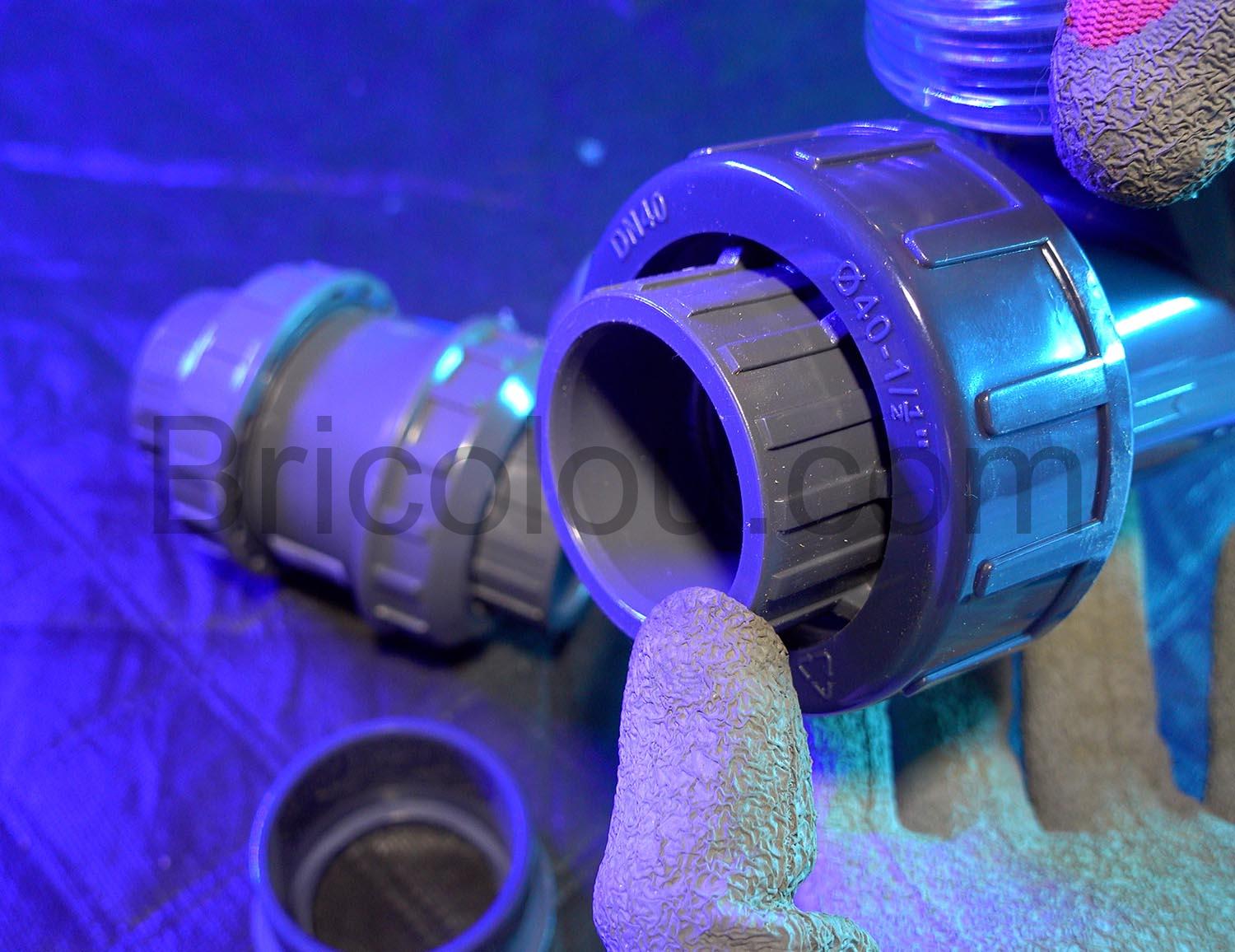 DN40 Filtre PVC Traitement eau pluie raccord a coller DN40 Filtre PVC Traitement eau pluie raccord à coller