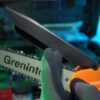 Grenintol Mini Tronçonneuse Batterie Electrique Rechargeable 24V protege chaine