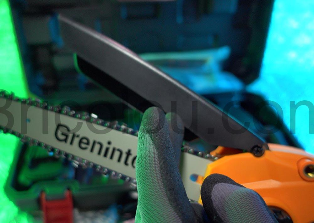 Grenintol Mini Tronconneuse Batterie Electrique Rechargeable 24V protege chaine Grenintol Mini Tronçonneuse Batterie Electrique Rechargeable 24V protege chaine