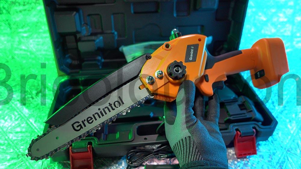 Grenintol Mini Tronconneuse Batterie Electrique Rechargeable 24V Grenintol Mini Tronçonneuse Batterie Electrique Rechargeable 24V