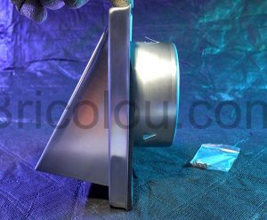 Intelmann clapet vmc Ø 125 mm capot inox coté