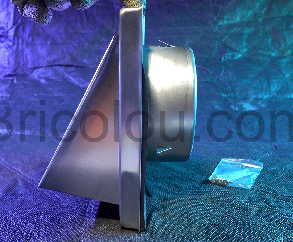 Intelmann clapet vmc O 125 mm capot inox cote Intelmann clapet vmc Ø 125 mm capot inox coté