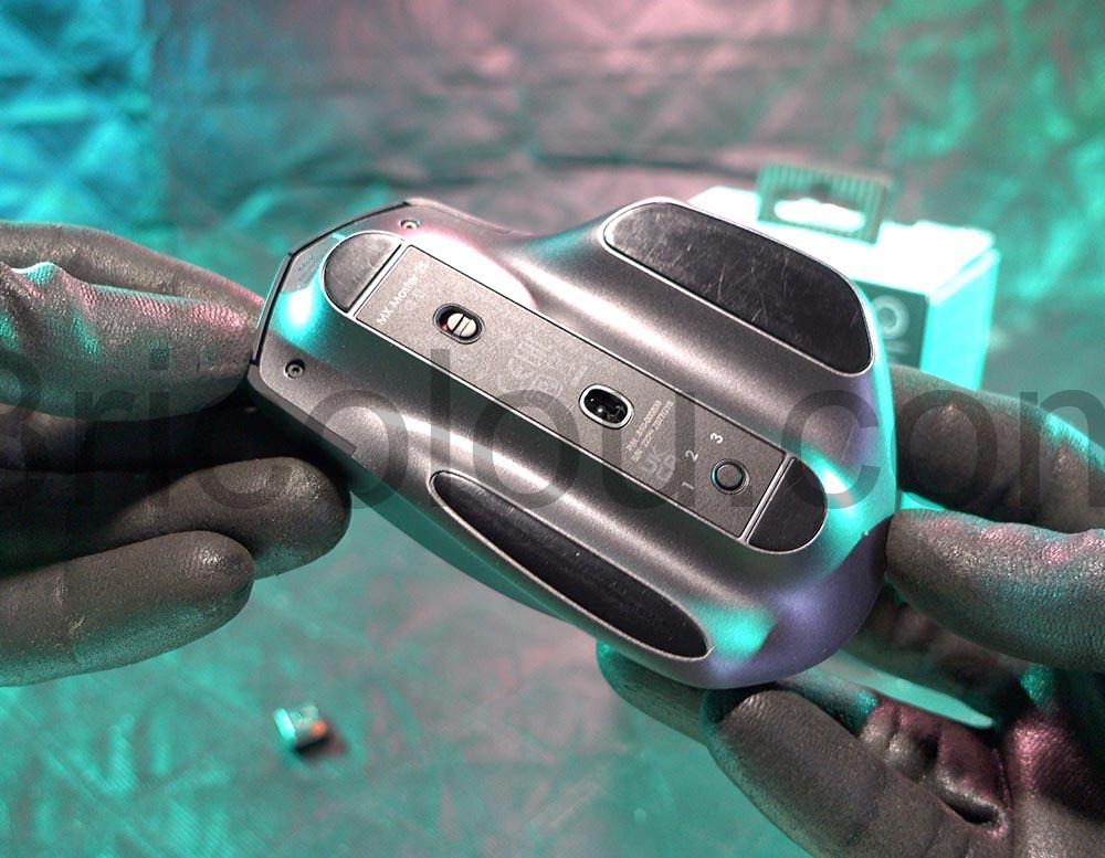 Logitech MX Master 2S Souris sans Fil Bluetooth Unifying dessous Logitech MX Master 2S Souris sans Fil Bluetooth Unifying dessous