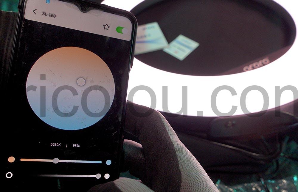 ORDRO Anneau Lumineux LED RVB 16 pouces 544LEDs 60W white balance ORDRO Anneau Lumineux LED RVB 16 pouces 544LEDs 60W white balance