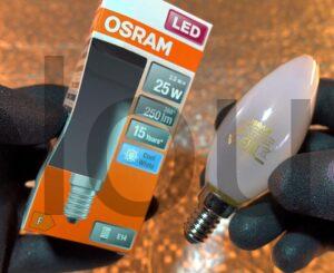 OSRAM Ampoule LED E14 4000 K 2,50 W Retrofit CLASSIC Boite