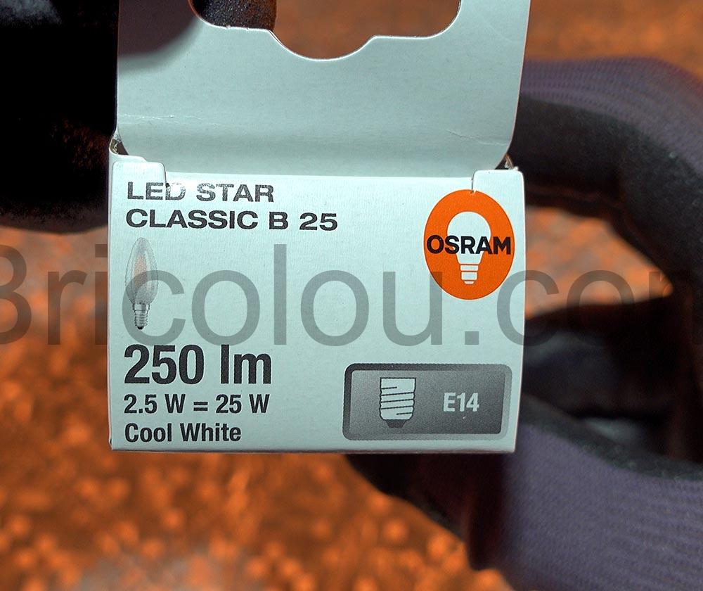 OSRAM Ampoule LED E14 4000 K 250 W Retrofit CLASSIC cool white OSRAM Ampoule LED E14 4000 K 2,50 W Retrofit CLASSIC cool white