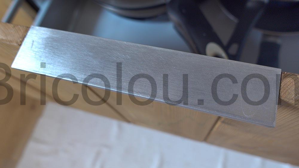 Poignee tiroir profile aluminium SEARL 180 mm Aspect Acier Inox SO TECH® dessus Poignée tiroir profilé aluminium SEARL 180 mm Aspect Acier Inox SO-TECH® dessus