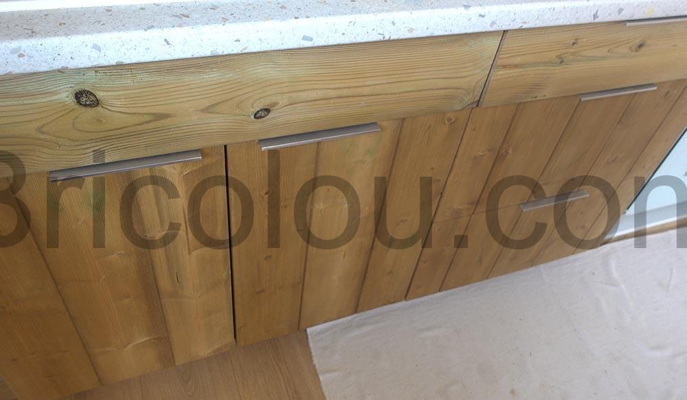 Poignée tiroir profilé aluminium SEARL 180 mm Aspect Acier Inox SO-TECH® meuble