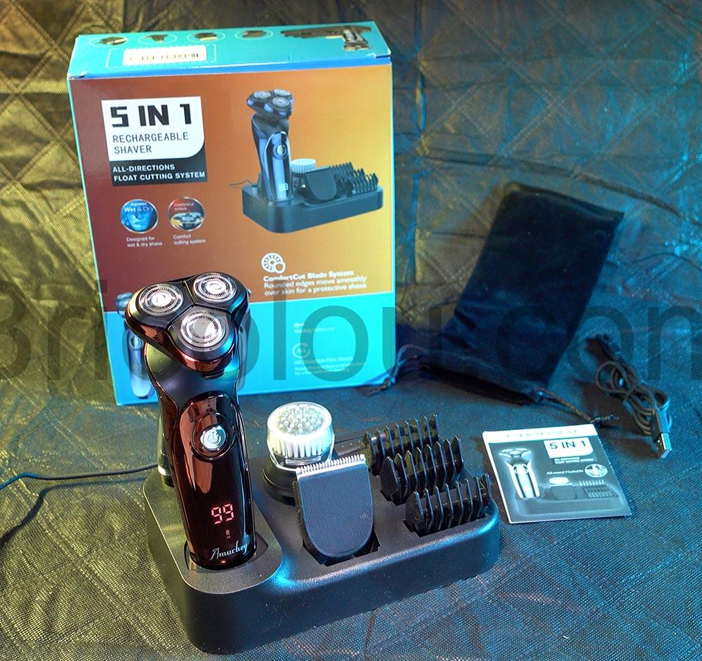 Rasoir electrique 5 en 1 tondeuse Amurhey complet Rasoir électrique 5 en 1 tondeuse Amurhey complet