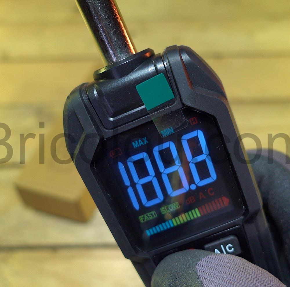 Sonometre numerique portable Decibel metre pondere AC Votery SL1 afficheur Sonomètre numérique portable Décibel mètre pondéré AC Votery SL1 afficheur