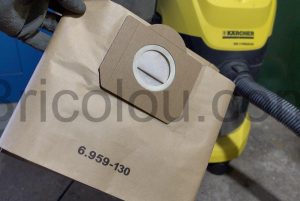 TOPHINON sac d'aspirateur compatible Karcher 6.959-130.0 WD3 MV3 A2204 A2254 A2604 Papier rechange