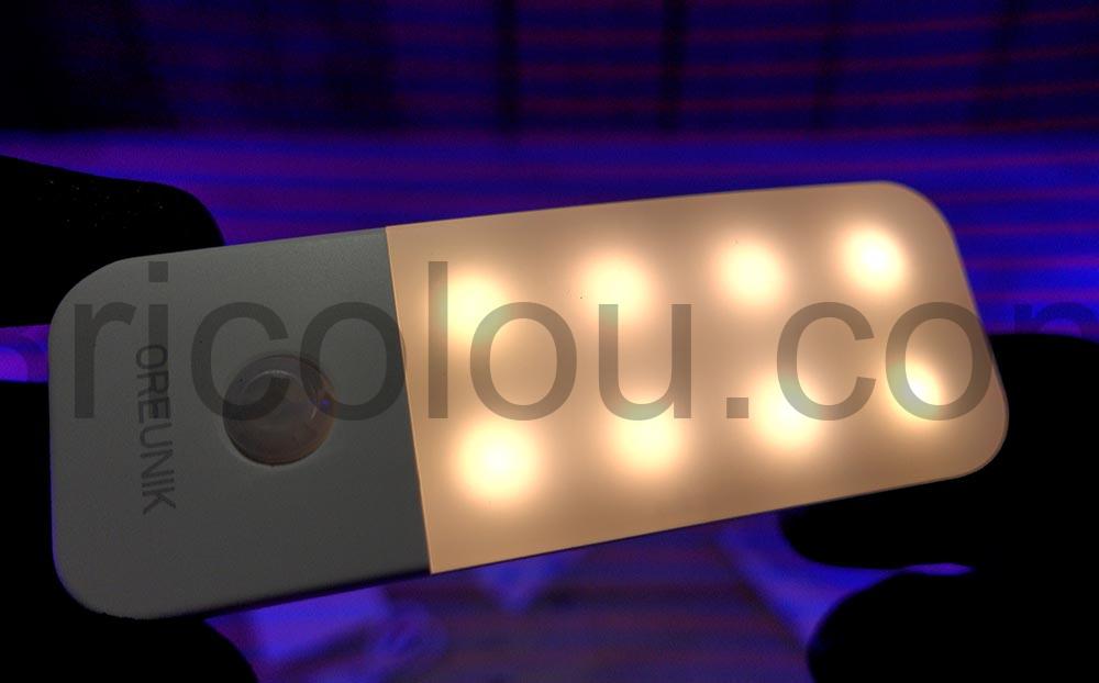 Veilleuse LED Automatique Oreunik NK080 WHRechargeable USB Detecteur Mouvement orange Veilleuse LED Automatique Oreunik NK080-WHRechargeable USB Détecteur Mouvement orange