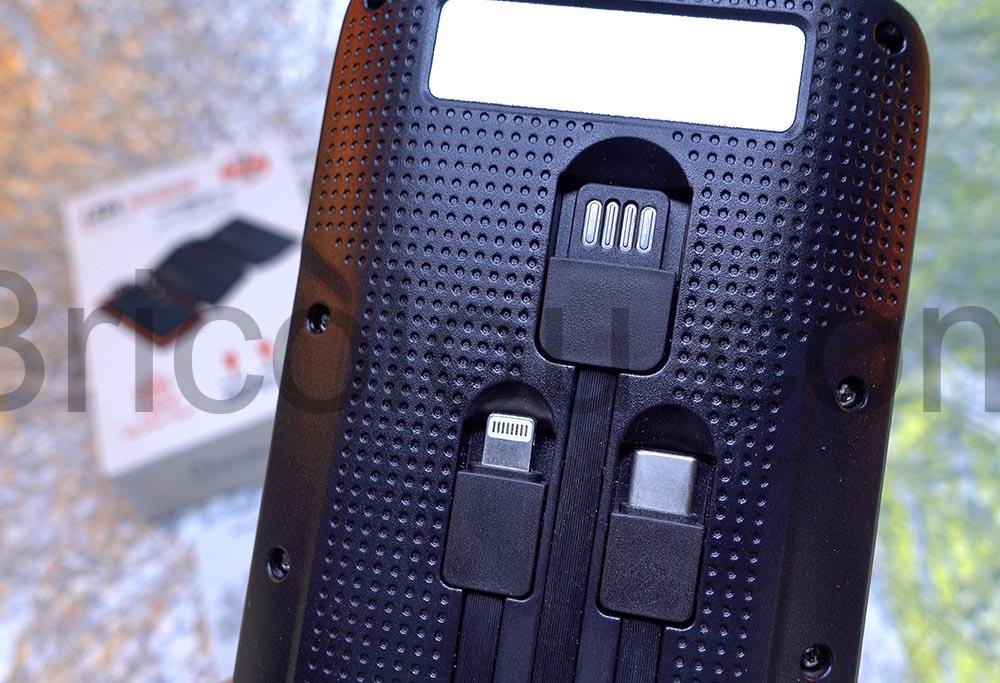 Batterie Externe Solaire Poursur Chargeur L3S4 Panneau photovoltaique Lampe Torche Power Bank connecteur Batterie Externe Solaire Poursur Chargeur L3S4 Panneau photovoltaïque Lampe Torche Power Bank connecteur