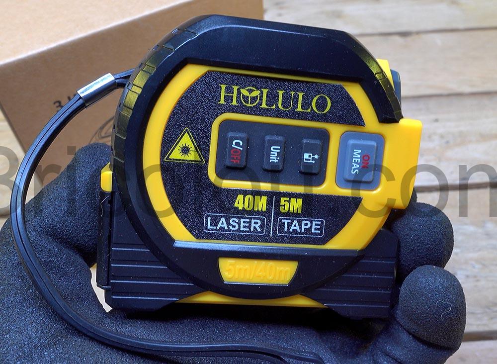 HOLULO Metre Laser Numerique Telemetre Ruban LCD cote HOLULO Mètre Laser Numérique Télémètre Ruban LCD coté