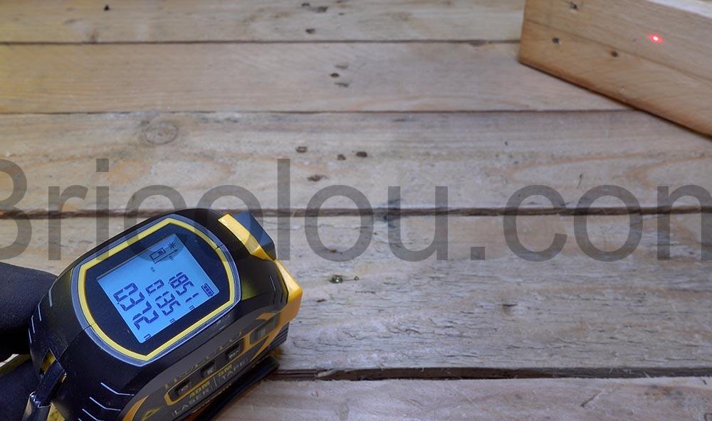 HOLULO Metre Laser Numerique Telemetre Ruban LCD point HOLULO Mètre Laser Numérique Télémètre Ruban LCD point